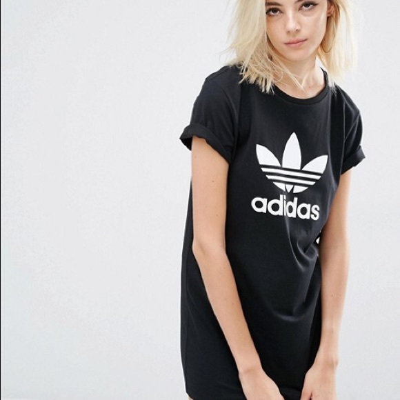 DISCOUNTED SHIPPING Adidas Trefoil t-shirt dress - Picture 2 of 7